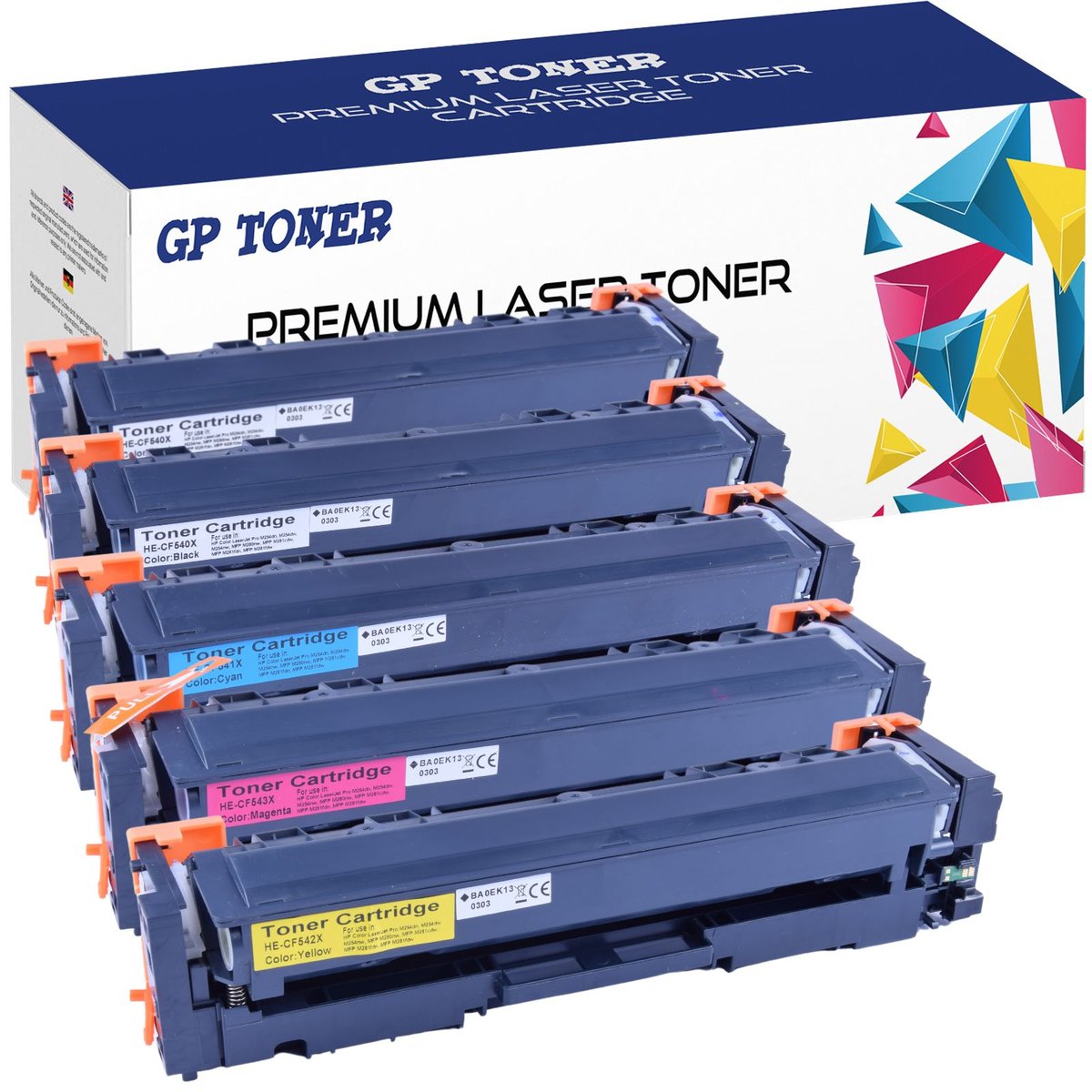 5x TONER DO HP 203X CF540X M254nw M280nw M281fw XL