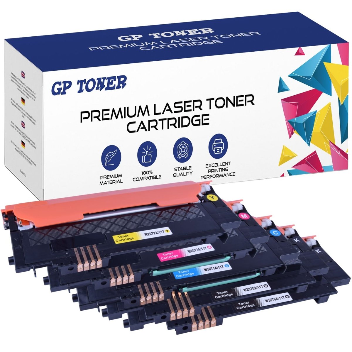 5x TONER DO HP 117A 150A 150NW MFP178NW MFP179FNW CHIP