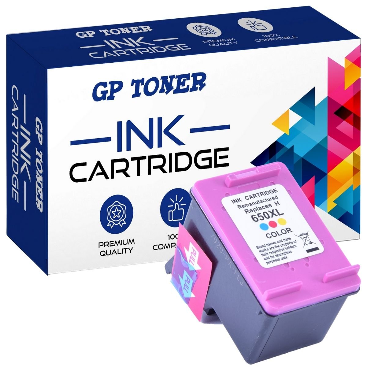Tusz do HP 650XL 1515 2515 2645 3515 3545 4515 Kolor