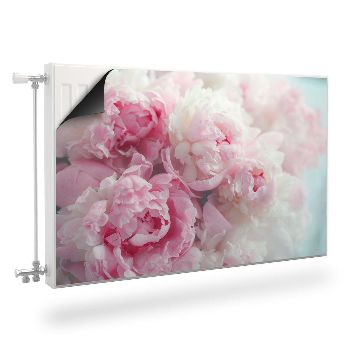 MASKOWNICA Magnetyczna Kaloryfera Kwiaty PEONIE Natura 90cm x 60cm