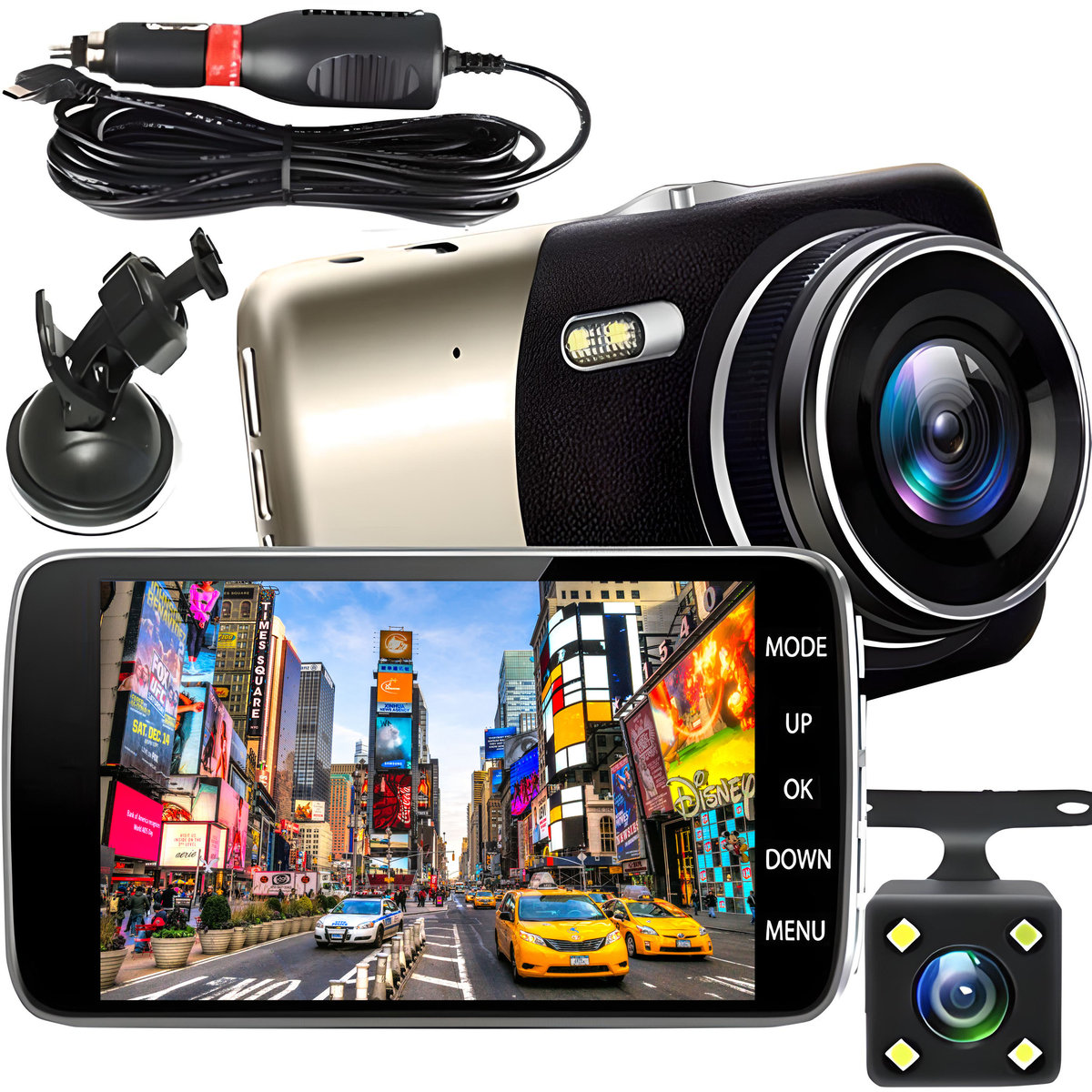 Wideorejestrator Samochodowy Kamera Cofania Fullhd