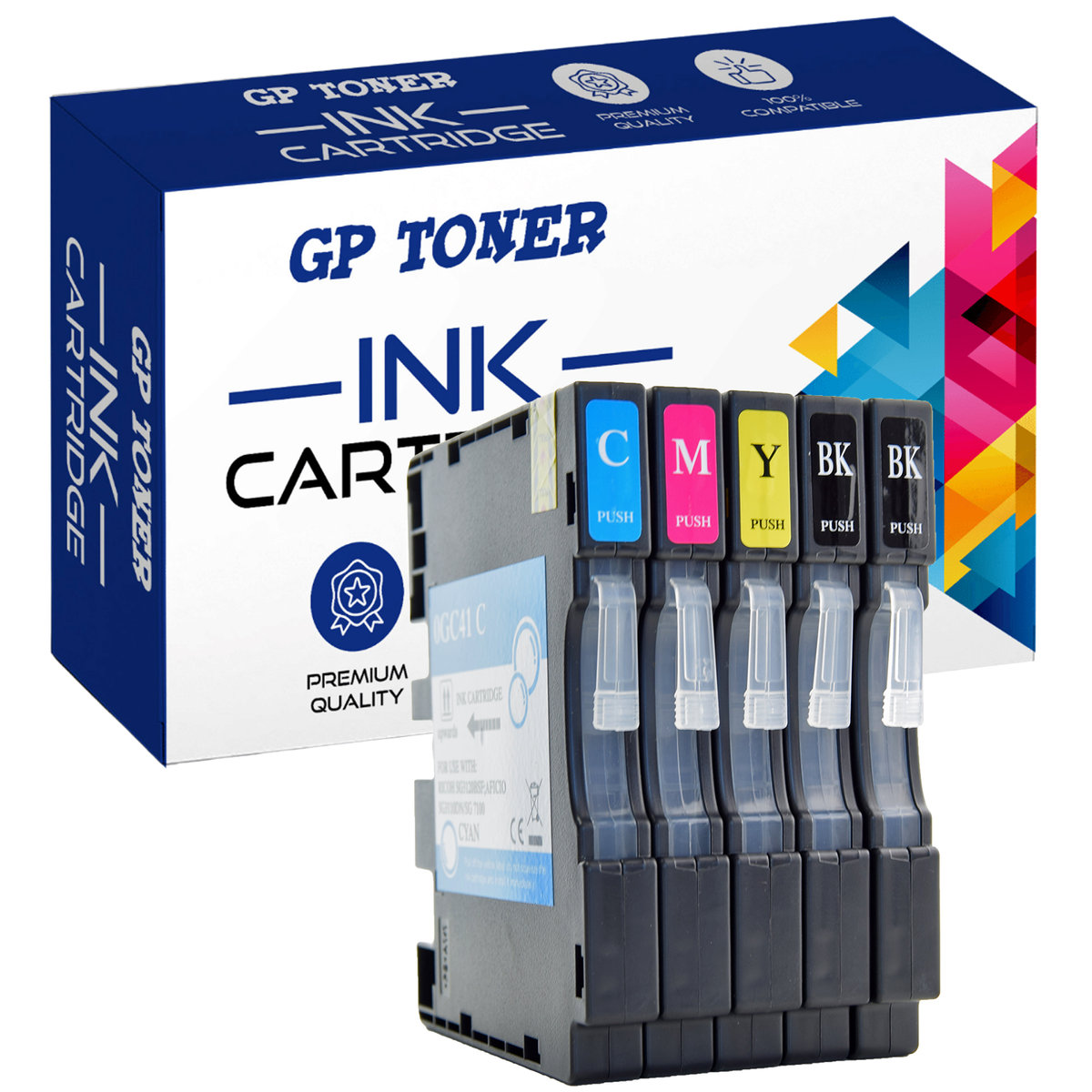Tusz do HP Ricoh Aficio SG2100n SG3100 Series SG3110dn SG3120BSFNw Zestaw CMYKK