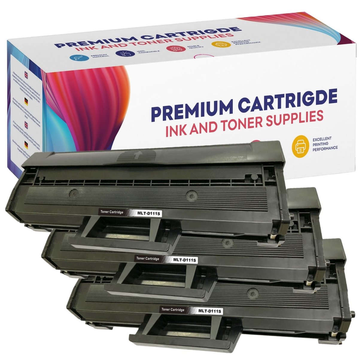 3x Toner do Samsung MLT-D111S Xpress M2070 M2070W M2026W M2026 M2020 M2022W