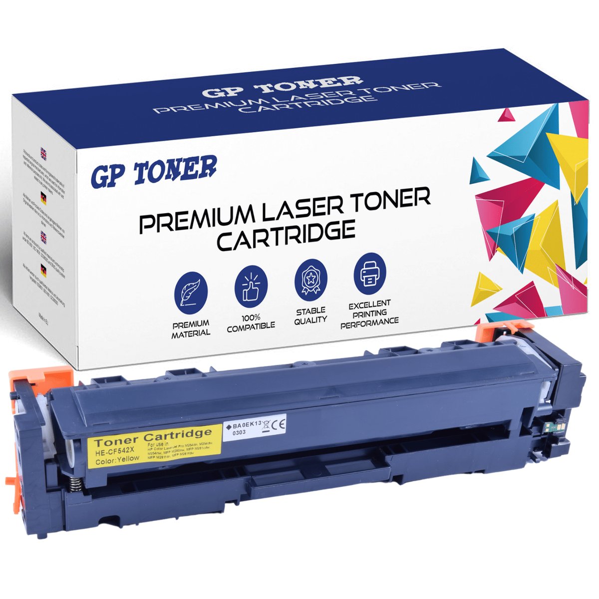 Toner do CF540x LaserJet Pro MFP M254 DW M280 NW M281 FDN M281 FDW  Żółty