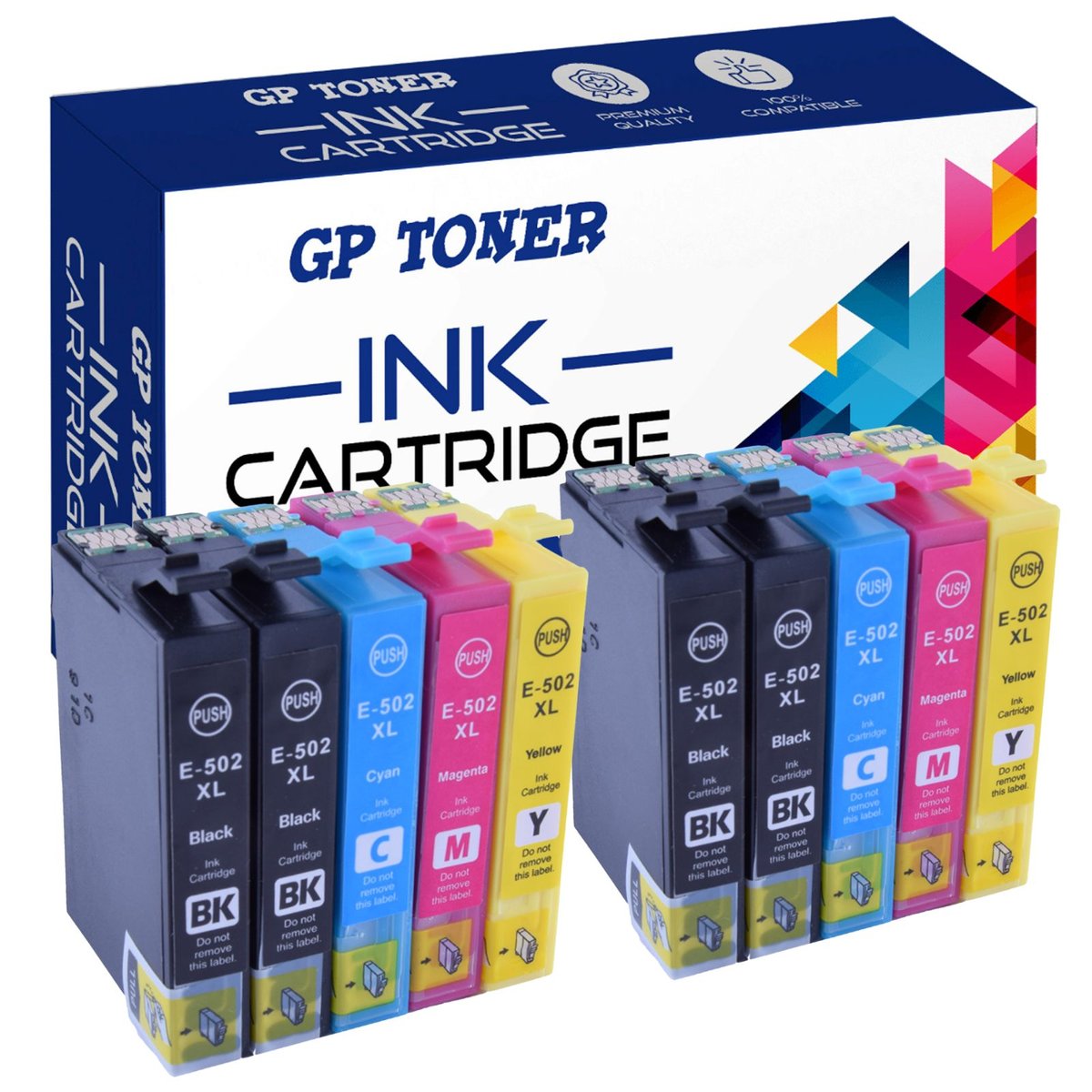10x Tusze do Epson 502 XL XP-5100 XP5105 XP5115