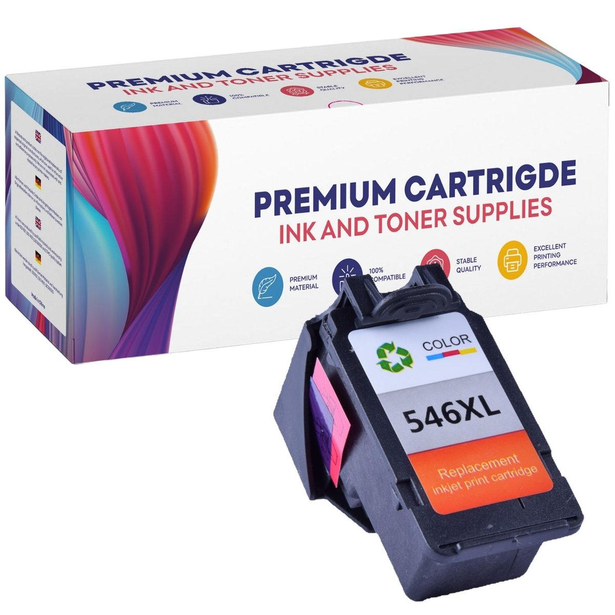 Tusz do  CL-546 XL pro CANON MG2550 MG2555 MG2950 MX494 MX495 Kolor