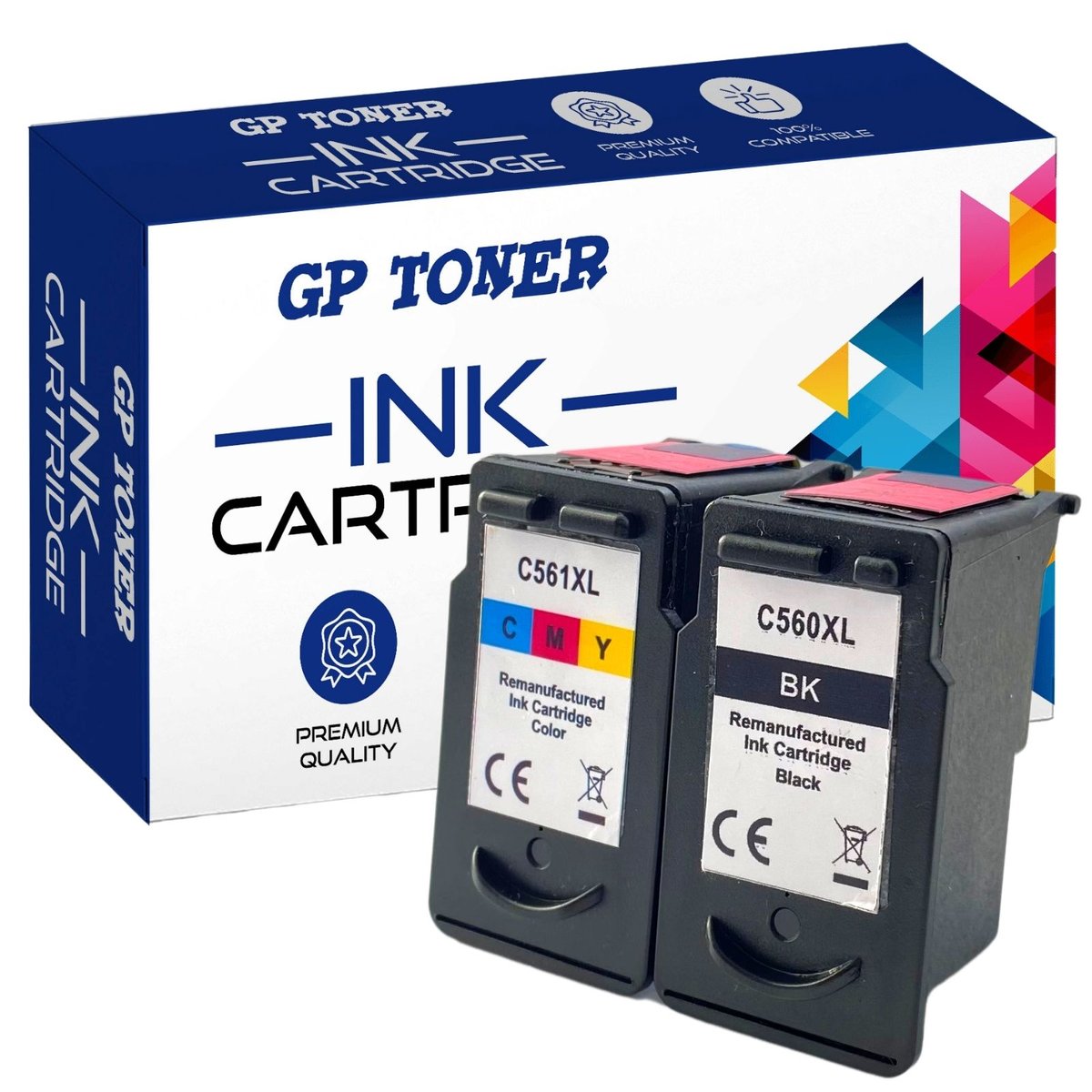 2x Tusze do Canon PG560 CL561 TS5350 TS5351 TS5352 TS5353 TS7451 TS7450