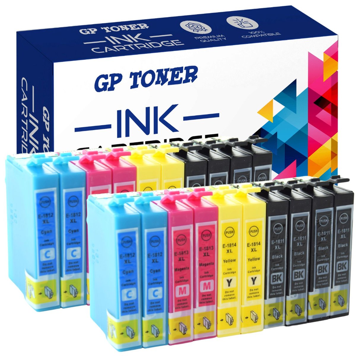 20x Tusze do Epson XP205 XP305 XP405 XP-202 T1811