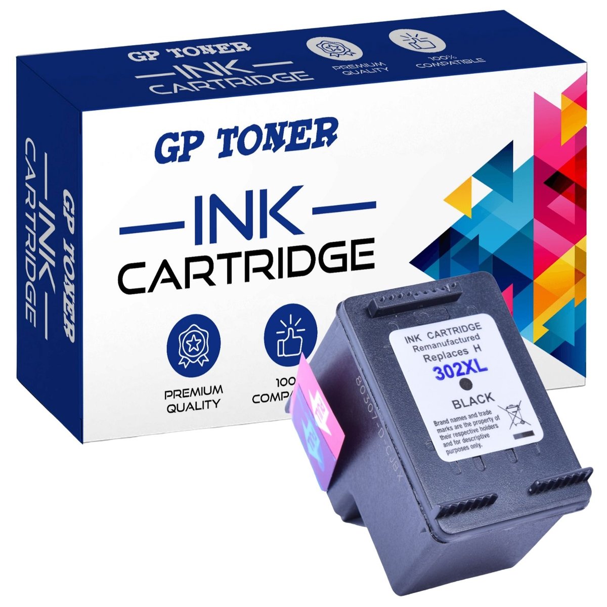 Tusz do HP 302 XL OfficeJet 3634 3830 3831 3832 3833 3834 3835 4650
Czarny
