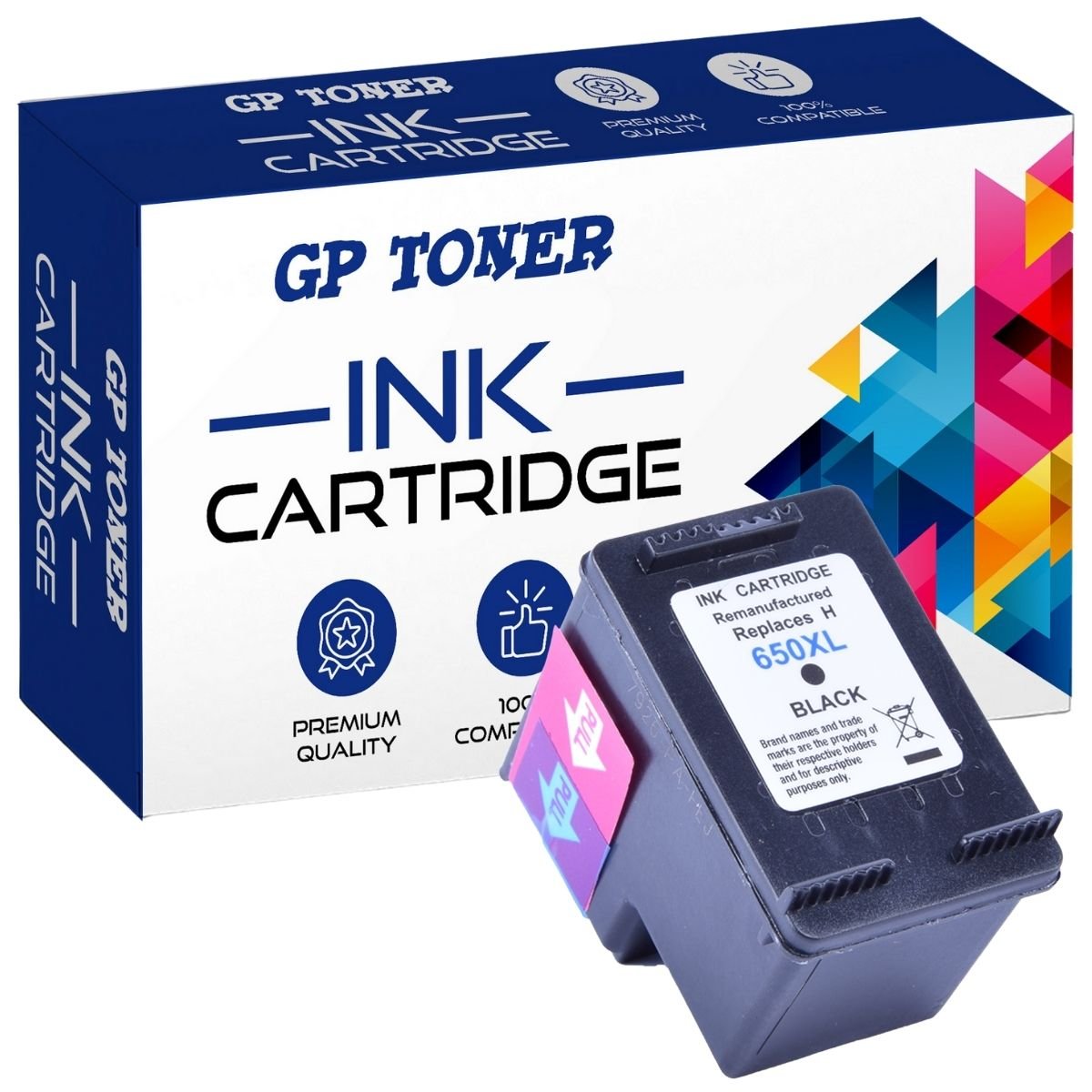 Tusz do HP 650XL 1515 2515 2645 3515 3545 4515 Czarny