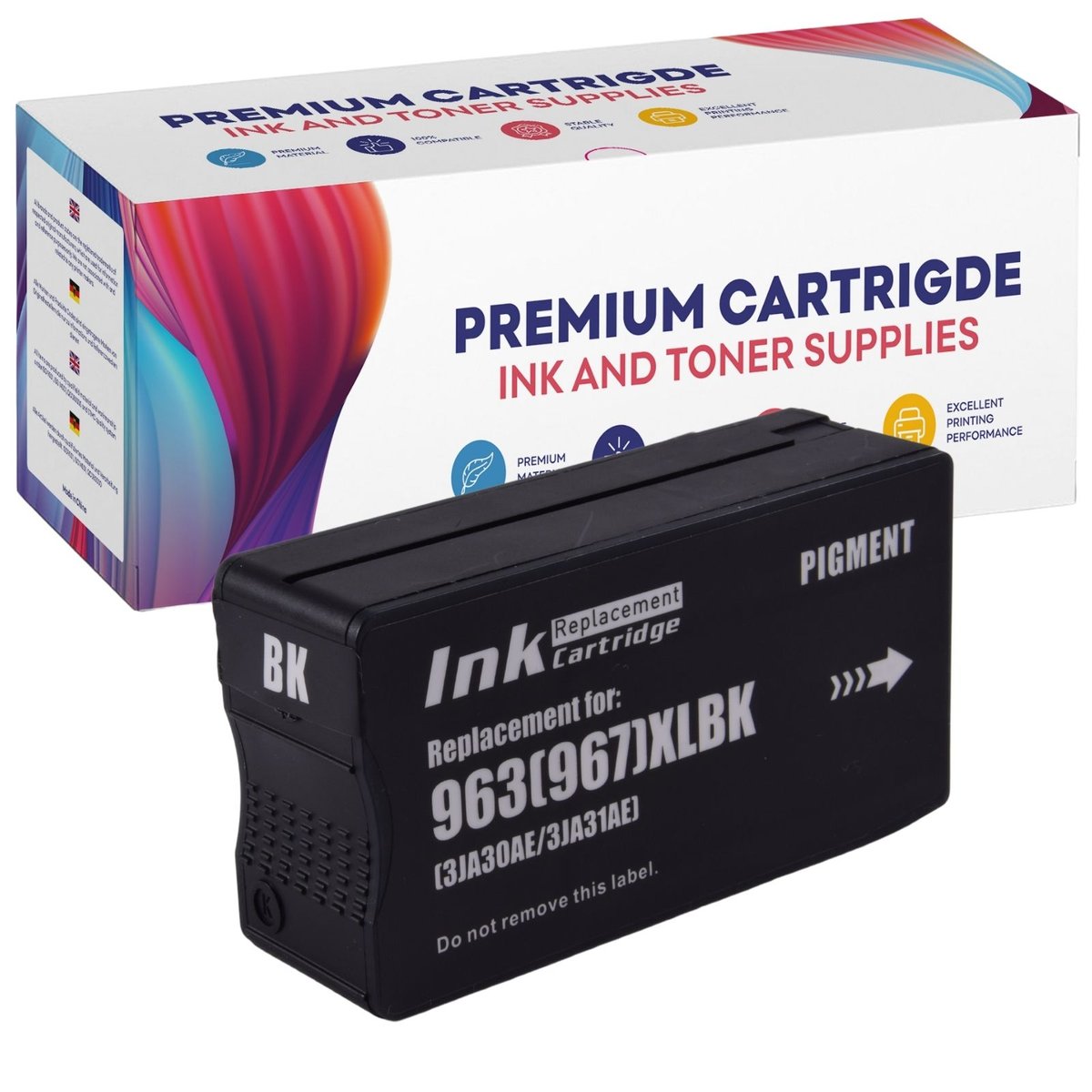 Gp Toner Tusz do HP 963 XL OfficeJet Pro 9010 9013 9014 9015 9016 9019 9020 9022 9023 9025- GP-H963XL BK GP-H963XL BK