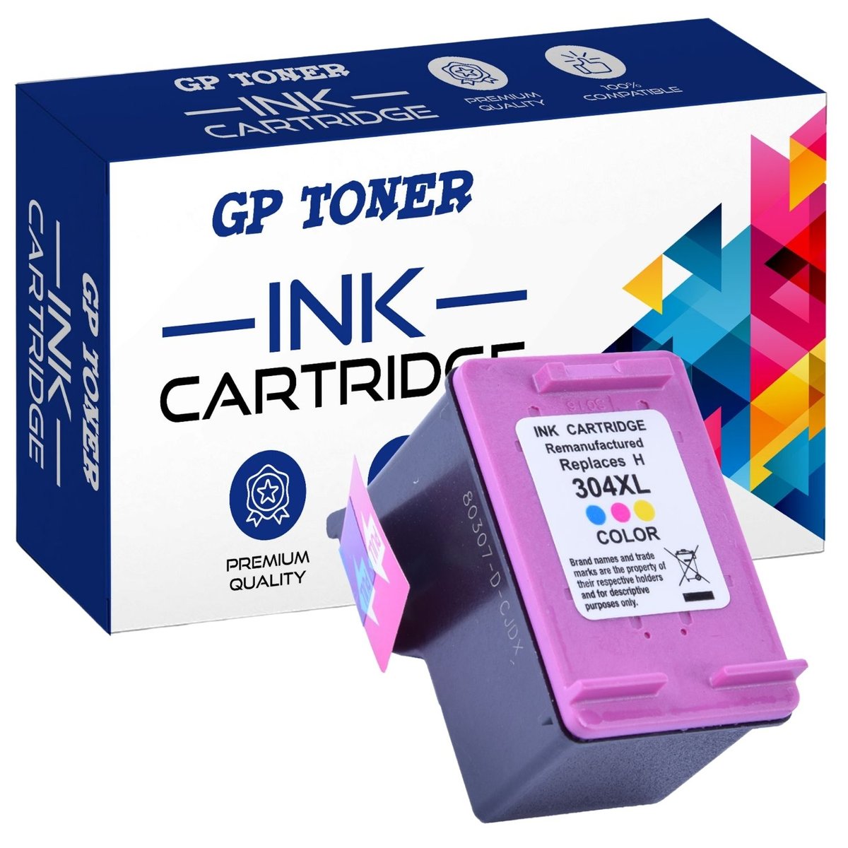 Tusz do HP 304XL DeskJet 2620 Envy 5020 5030 5032 5000 5010 5052 5055 
Kolor