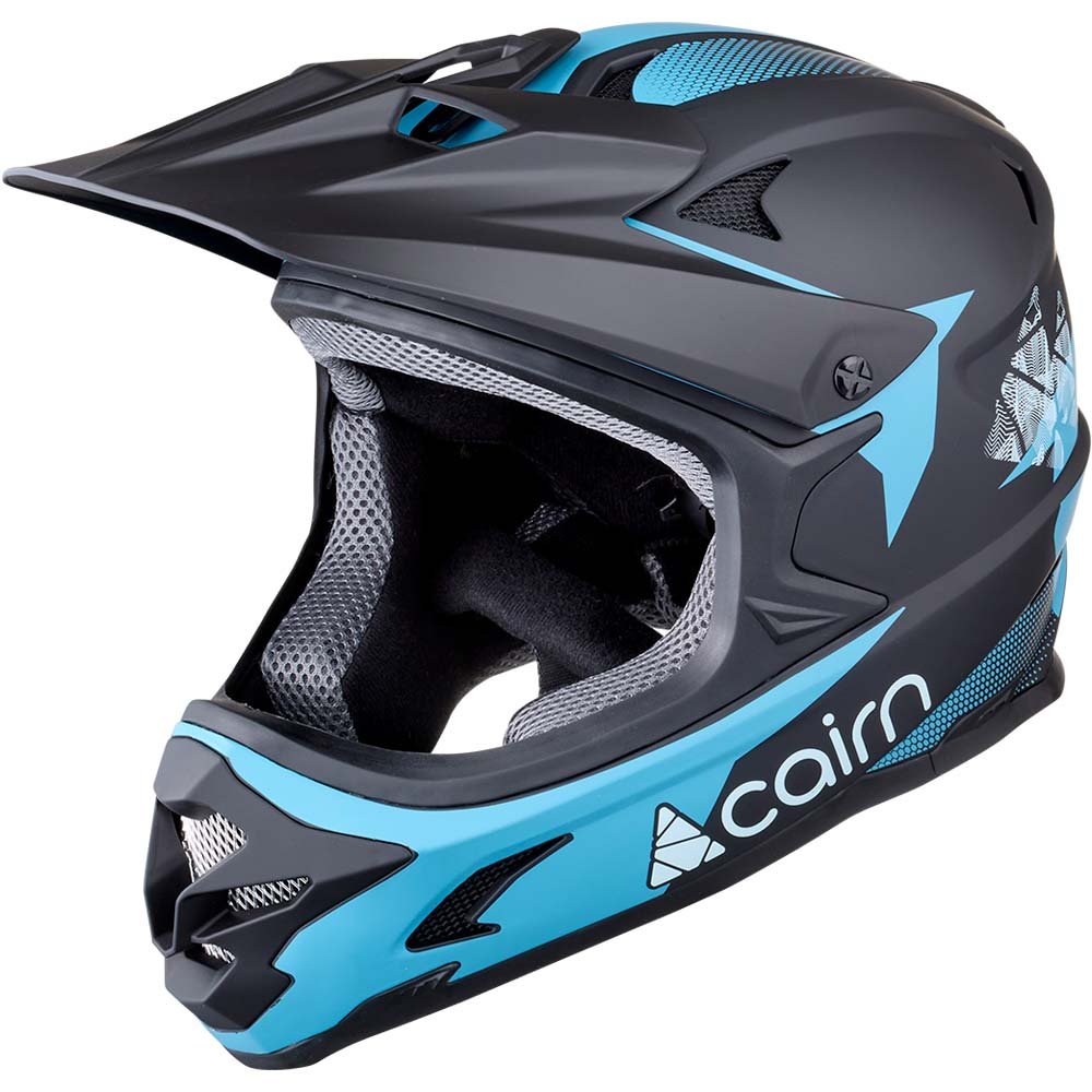 Carin, X Track Mat Black Peacock Blue, kask rowerowy, rozmiar TU