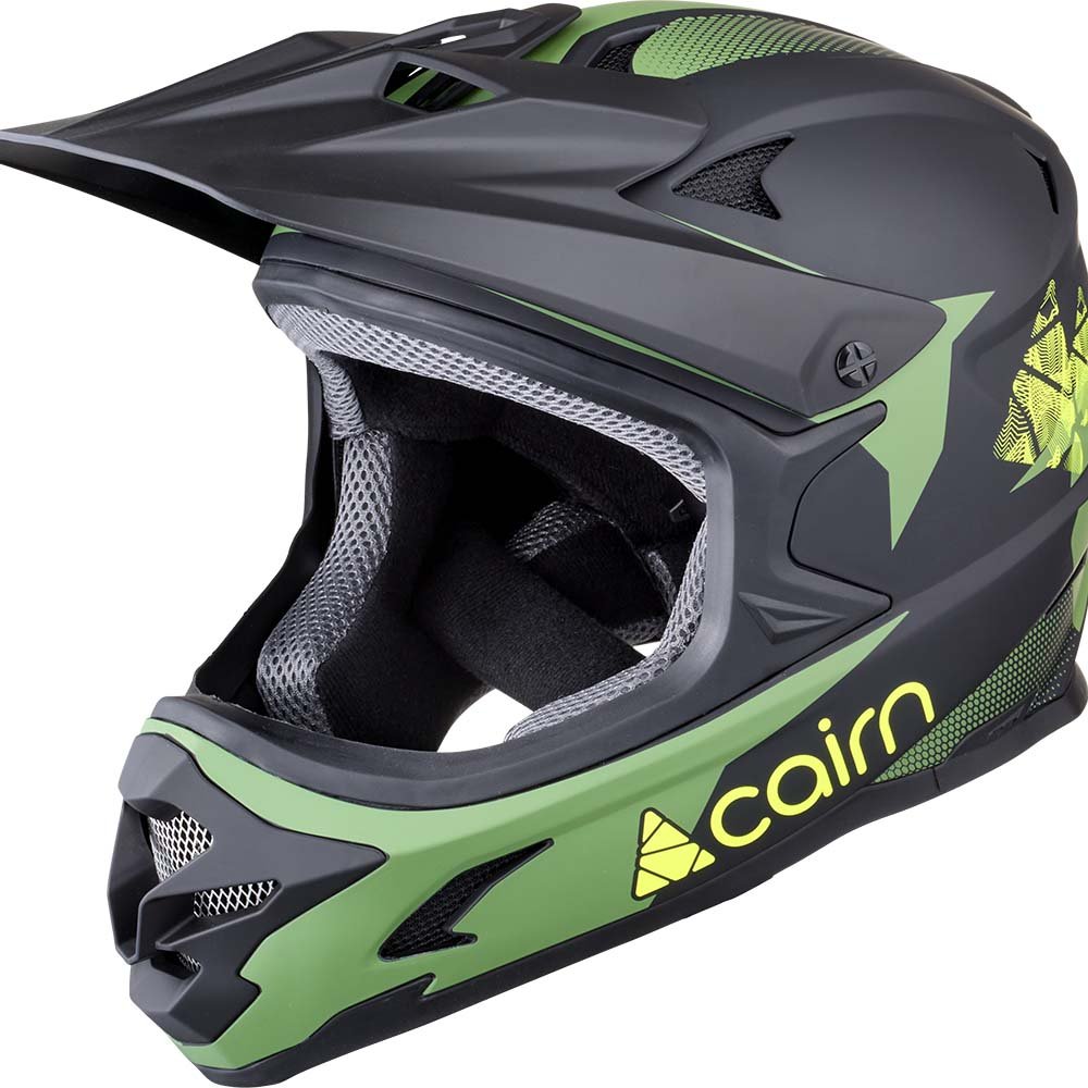 Carin, X Track Mat Black Green Clay, kask rowerowy, rozmiar TU