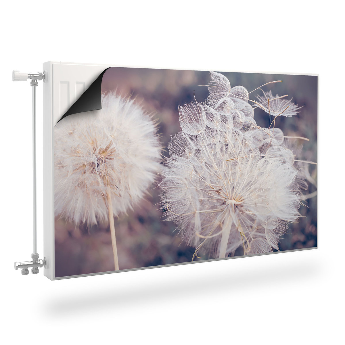 MASKOWNICA Magnetyczna Na Grzejnik Dmuchawce Rośliny 80cm x 60cm