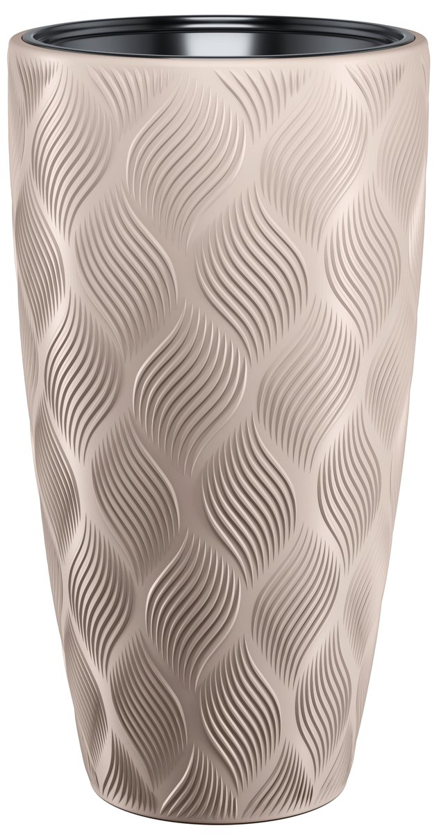Form-Plastic Donica wysoka Flow śr.30 cm szara