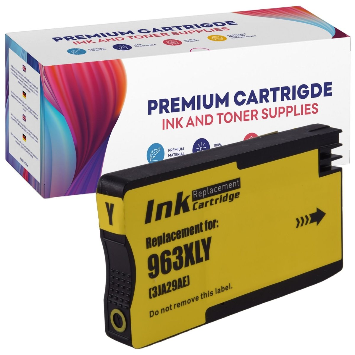 Gp Toner Tusz do HP 963 XL OfficeJet Pro 9010 9013 9014 9015 9016 9019 9020 9022 9023 9025- GP-H963XL Y GP-H963XL Y