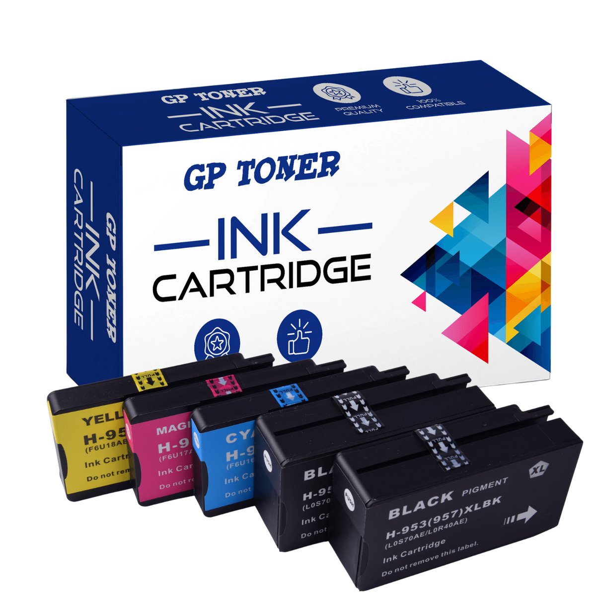 5x Tusze do HP 953XL OfficeJet Pro 7720 7740WF 8210 8218 8715 8720 8743 Zestaw CMYKK