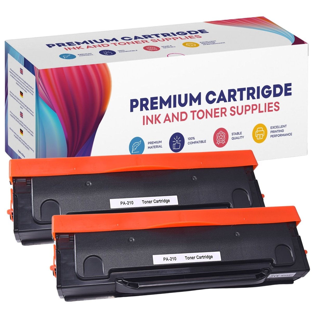 2x Toner do Pantum PA210 P2500W M6500W M6550NW M6600