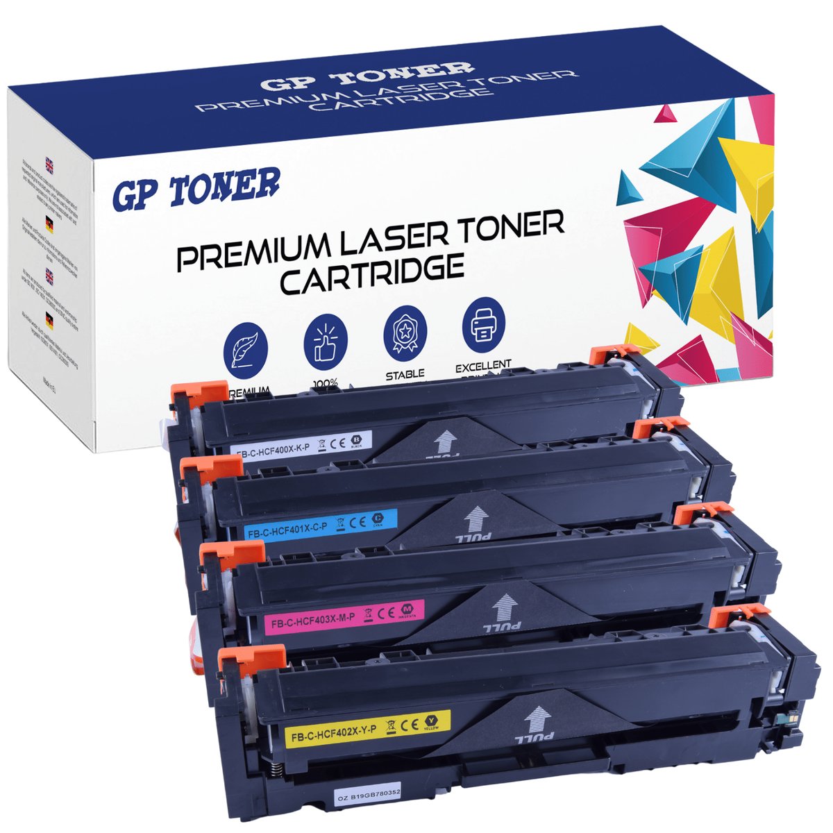 4x Toner do Hp Color LaserJet M252dw M274n M277dw