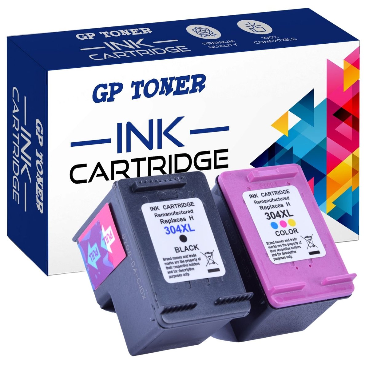 2x Tusze do Hp 304XL DeskJet 2620 2630 2632 2633