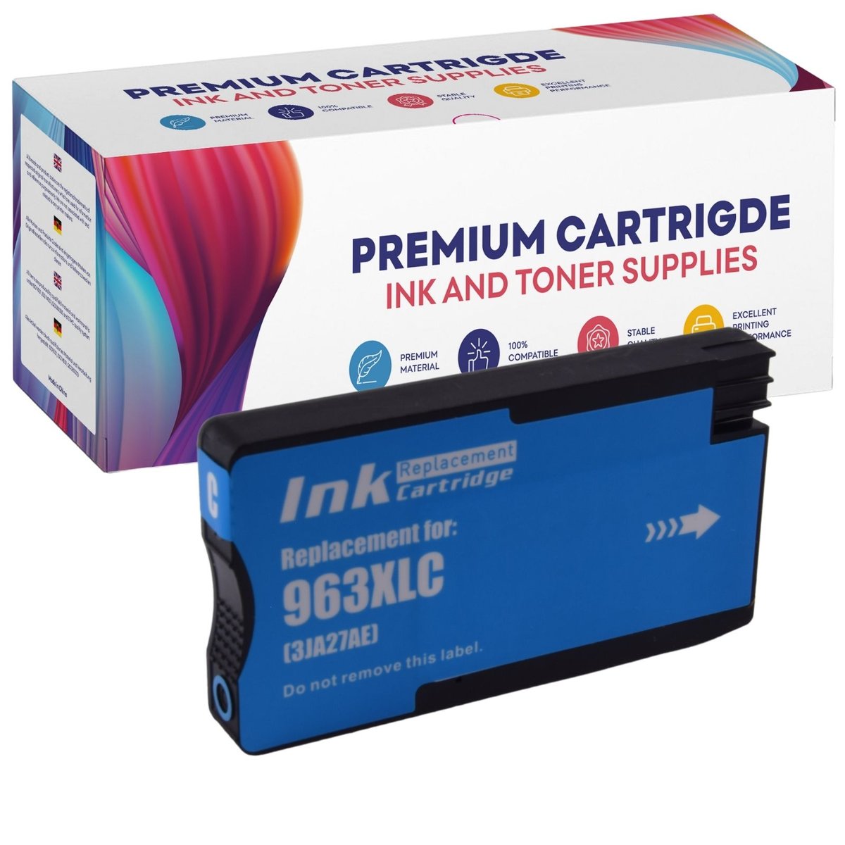 Gp Toner Tusz do HP 963 XL OfficeJet Pro 9010 9013 9014 9015 9016 9019 9020 9022 9023 9025- GP-H963XL C GP-H963XL C
