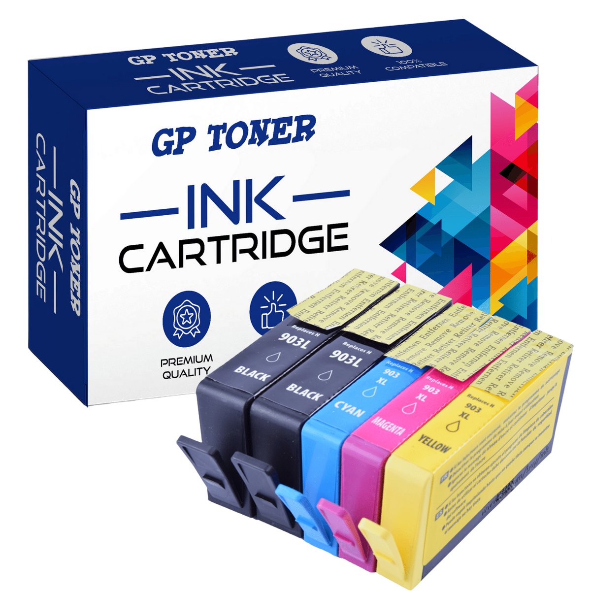 5 Tusze do Hp 903 XL Officejet 6900 6950 6960 6970