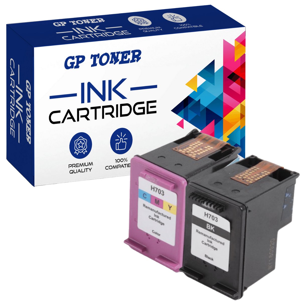Tusz do HP 703XL DeskJet Ink Advantage D730 F735 K109a K209a K510a Czarny + Kolor
