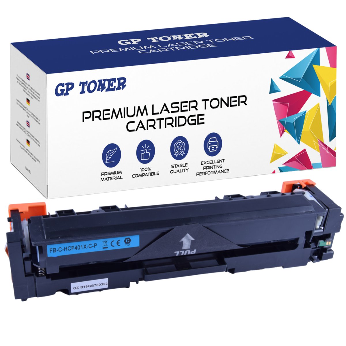 Toner Do HP COLOR LASERJET PRO MFP M281FDW CF540X Cyan