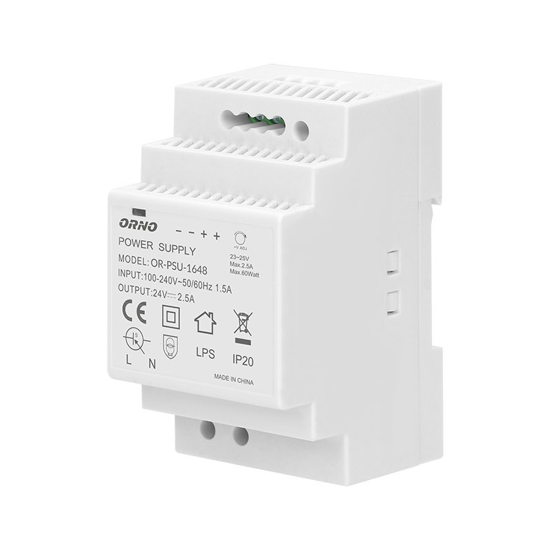 Zasilacz na szynę DIN 24VDC, 2,5A, 60W, szerokość 3 moduły OR-PSU-1648