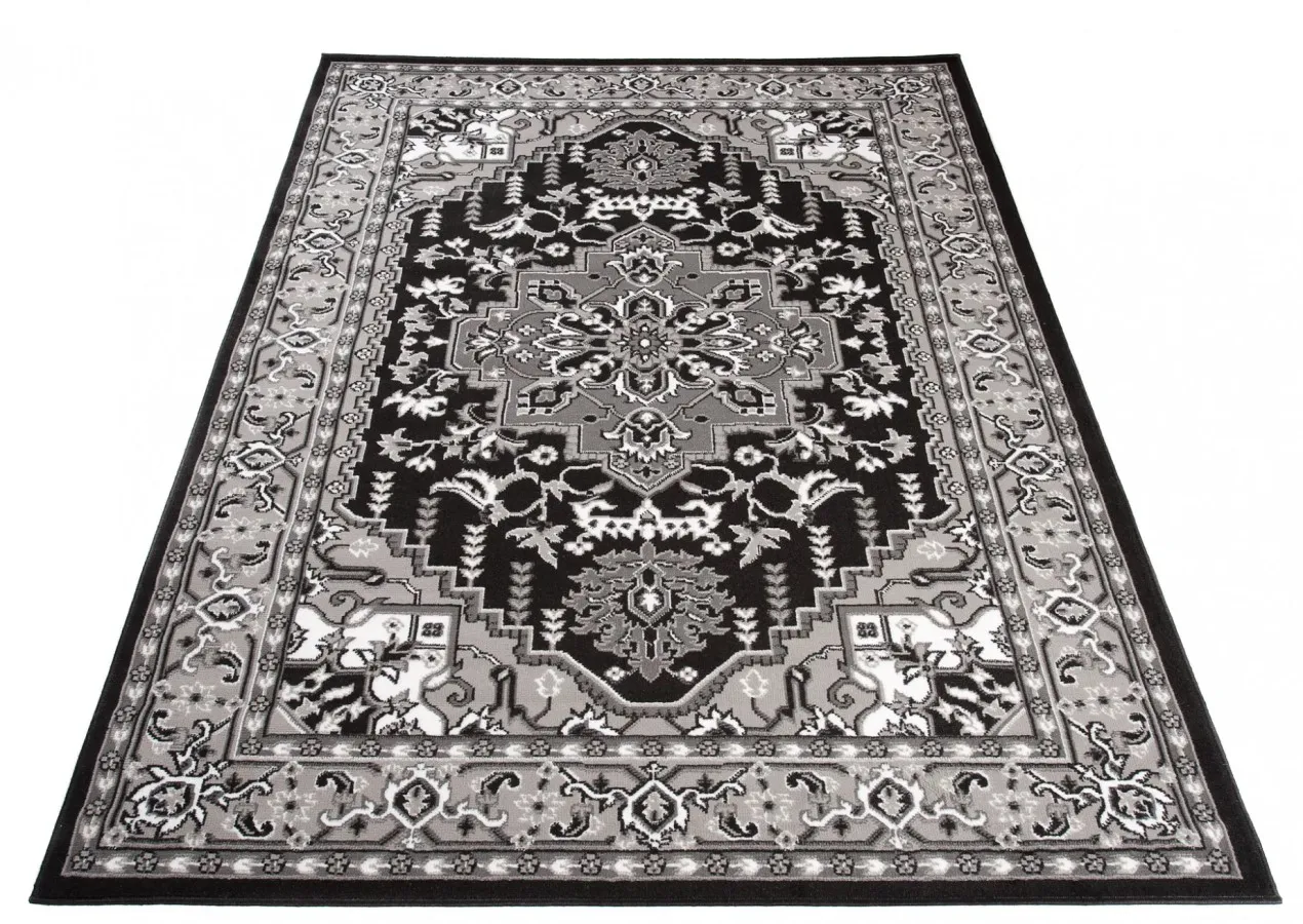 Czarny dywan vintage K4-D47