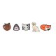 Zestaw 5 przypinek Jibbitz™ charms Animal Lover 5 Pack 10008038 (CR278-a) Crocs