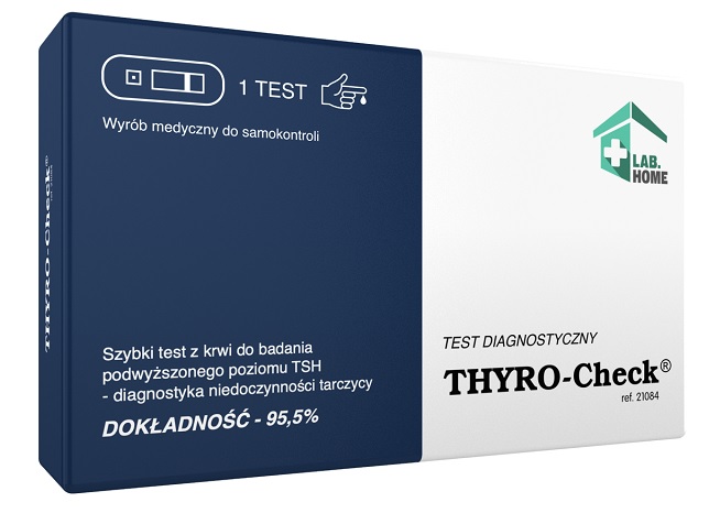 VedaLab Thyro Check test płytkowy do diagnozowania niedoczynności tarczycy 1 sztuka 1126340