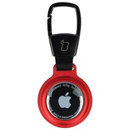 Bizon Etui Case Locator Magnetic do Apple AirTag, czerwone