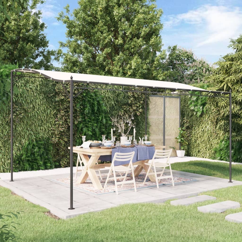 Zadaszenie, kremowe, 4x3 m, 180 g/m², tkanina i stal Lumarko!