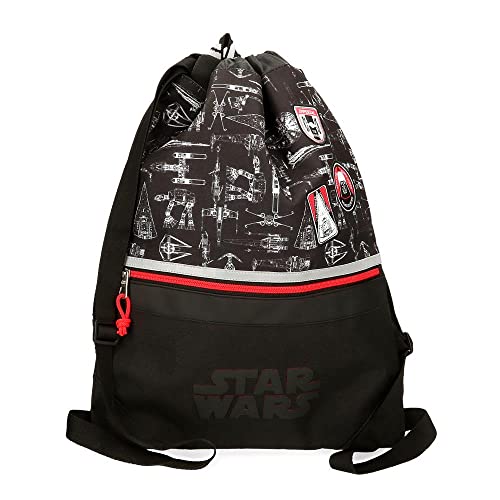 Star Wars Space Mission plecak z zamkiem błyskawicznym, czarny, 35 x 46 cm, poliester