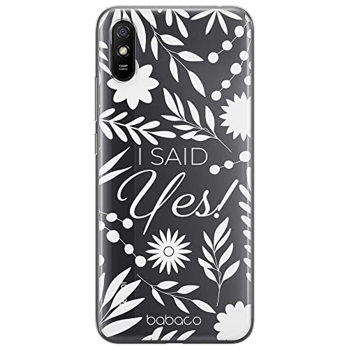ERT GROUP etui na telefon Xiaomi REDMI 9A, case oryginalny i oficjalnie licencjonowany przez Babaco, wzór I said Yes! 002, optymalnie dopasowane, plecki z TPU częściowo przeźroczyste