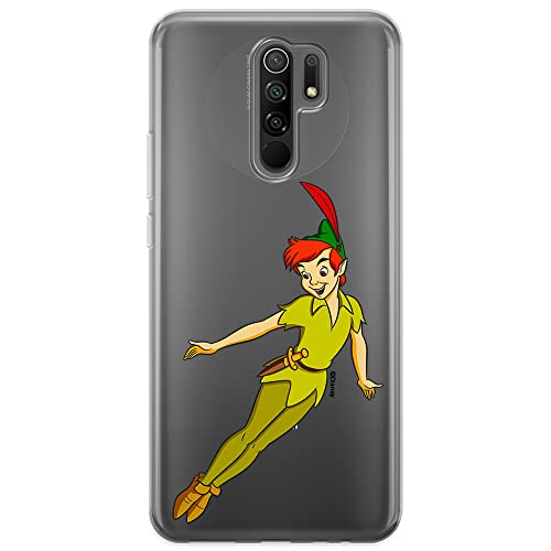 ERT GROUP etui na telefon Xiaomi REDMI 9, case oryginalny i oficjalnie licencjonowany przez Disney, wzór Peter Pan 001, optymalnie dopasowane, plecki z TPU częściowo przeźroczyste
