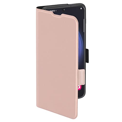 Hama Etui na telefon komórkowy Samsung Galaxy S23 (etui ochronne z przegródką na karty, składane etui na Samsung S23 z zapięciem magnetycznym i funkcją stojaka) różowe