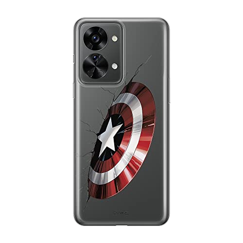 Etui Kapitan Ameryka 023 Marvel Nadruk częściowy Przeźroczysty Producent: OnePlus, Model: NORD 2T 5G