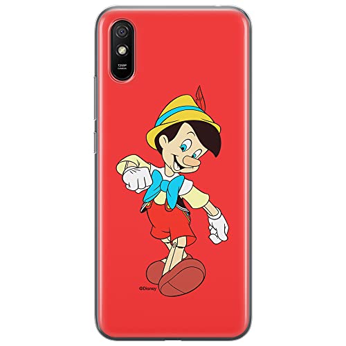 ERT GROUP etui na telefon Xiaomi REDMI 9A, case oryginalny i oficjalnie licencjonowany przez Disney, wzór Pinocchio 001, optymalnie dopasowane, plecki z TPU