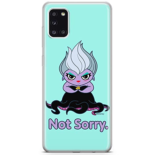 ERT GROUP etui na telefon Samsung A31, case oryginalny i oficjalnie licencjonowany przez Disney, wzór Ursula 004, optymalnie dopasowane, plecki z TPU