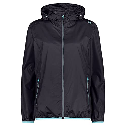 CMP - Damska kurtka Rain Fix Hood, damska, antracytowa, 48