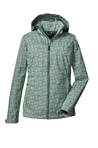 Killtec Damska kurtka softshell / kurtka outdoorowa z odpinanym kapturem KOS 90 WMN SFTSHLL JCKT; jasna pistacja, 46, 39140-000