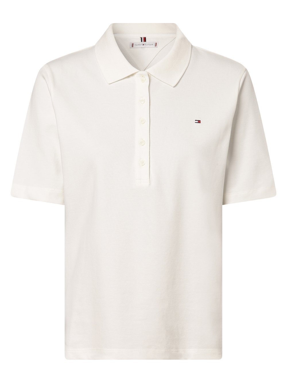 Tommy Hilfiger - Damska koszulka polo, biały