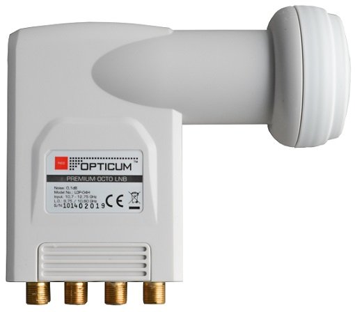 OPTICUM LOP-04H Konwerter satelitarny na 8 wyjśc Premium OCTO LNB 0,1 dB