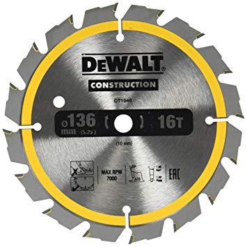 Zdjęcia - Łańcuch / brzeszczot / prowadnica DeWALT Piła Tarcz.136x10mmx24z Dt1947-qz 