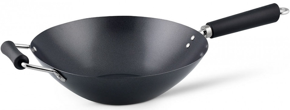 NoName Patelnia wok patelnia Excellence 35 cm stal nierdzewna czarna twm_846756