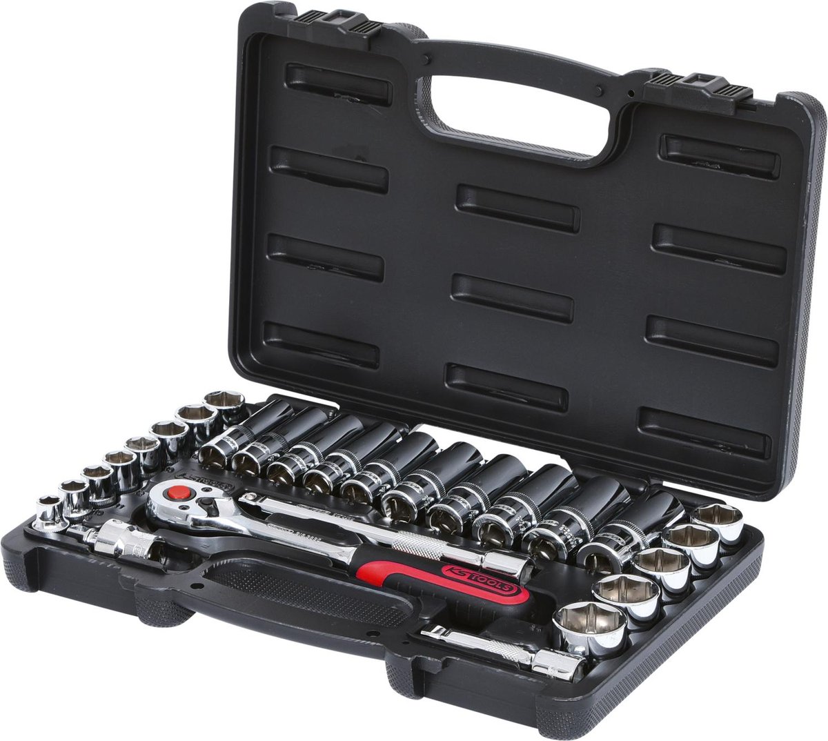 KS Tools 918.0627 3/8 cala Chrome Plus zestaw kluczy nasadowych, 27-częściowy 4042146072929