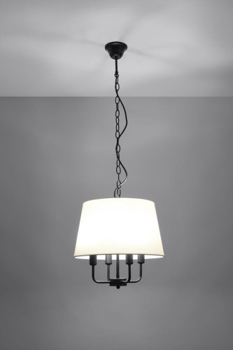 Candellux Pasteri lampa wisząca 4-punktowa czarna 31-01368 31-01368